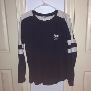 Victoria’s Secret Pink long sleeve Georgetown University shirt.